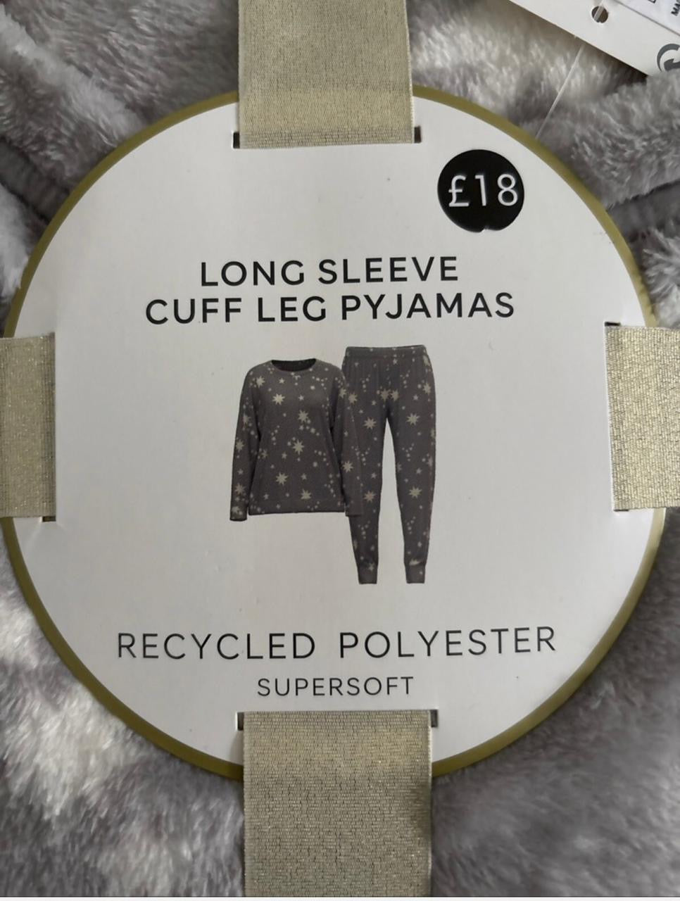 M&S fleece star pj