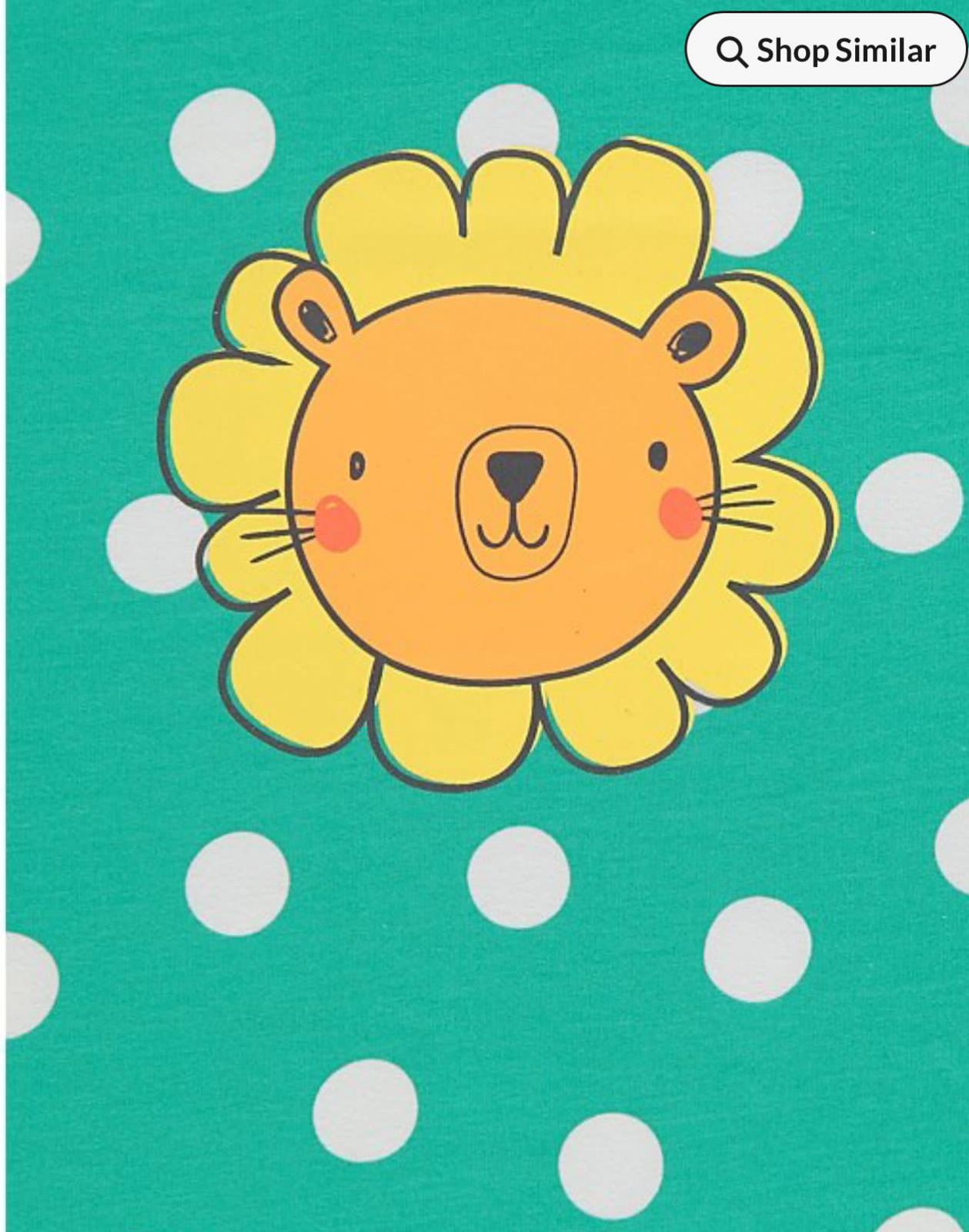 George lion bright colour pj set