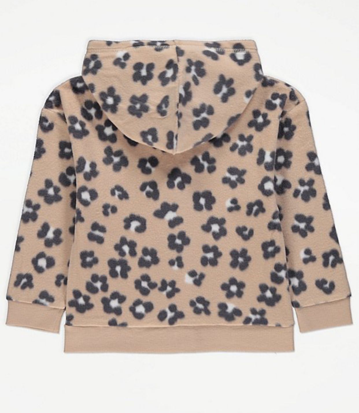 George flower fleece hoodie