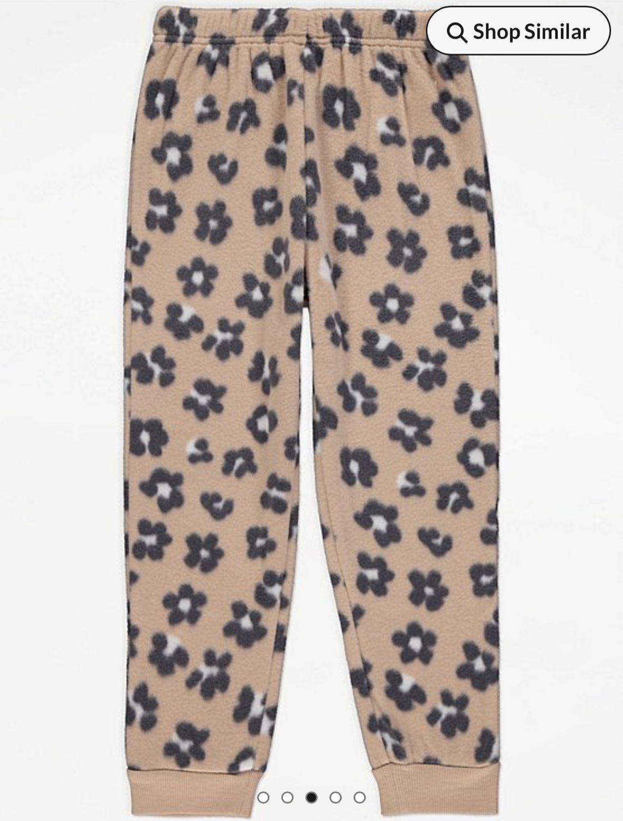 George flower fleece hoodie