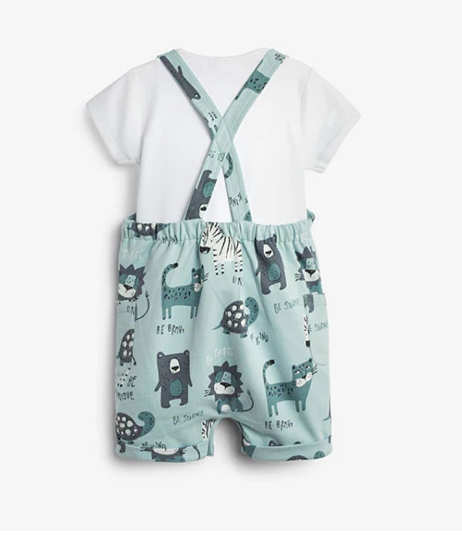 100% Cotton Dungaree bodysuit