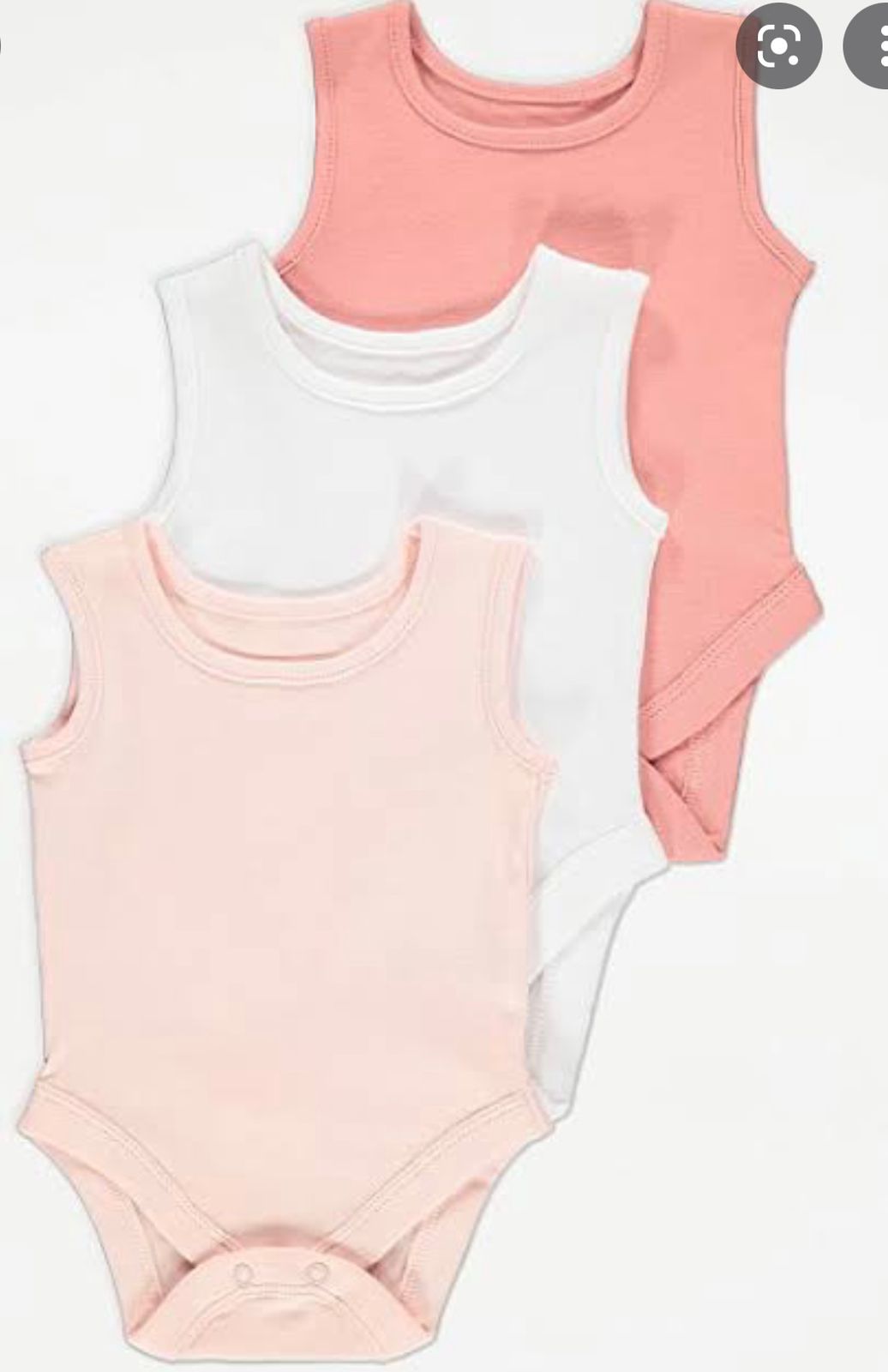 Baby vest pack of 3