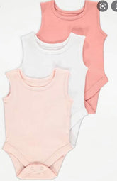 Baby vest pack of 3
