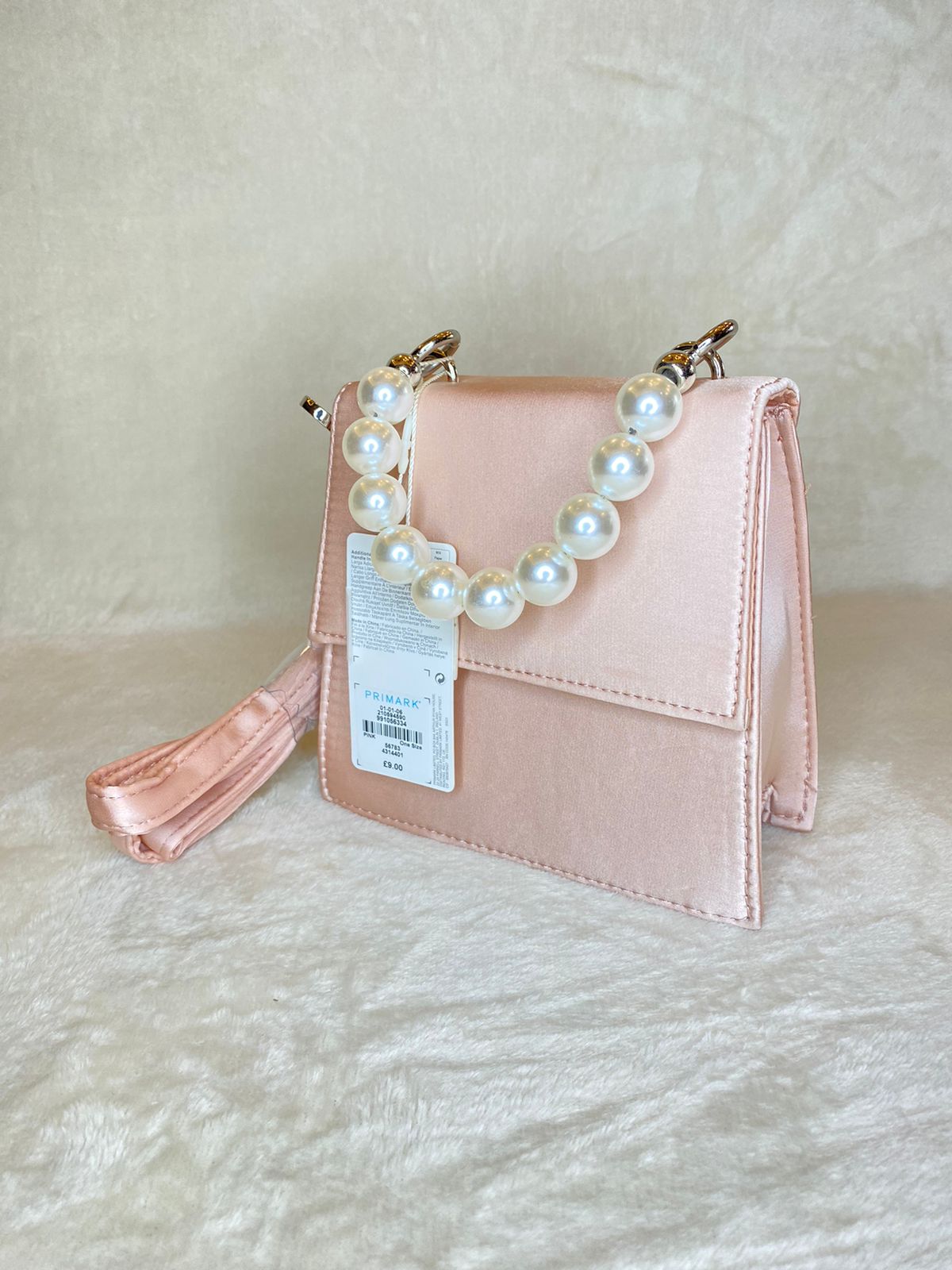 pearl pink cross bosy bag