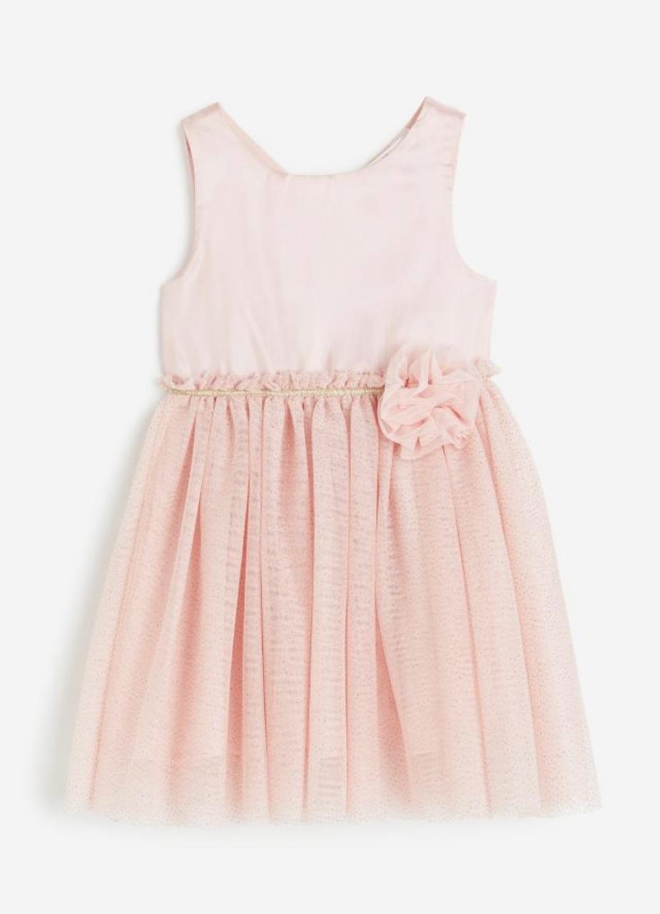 Pink flower frock H&m