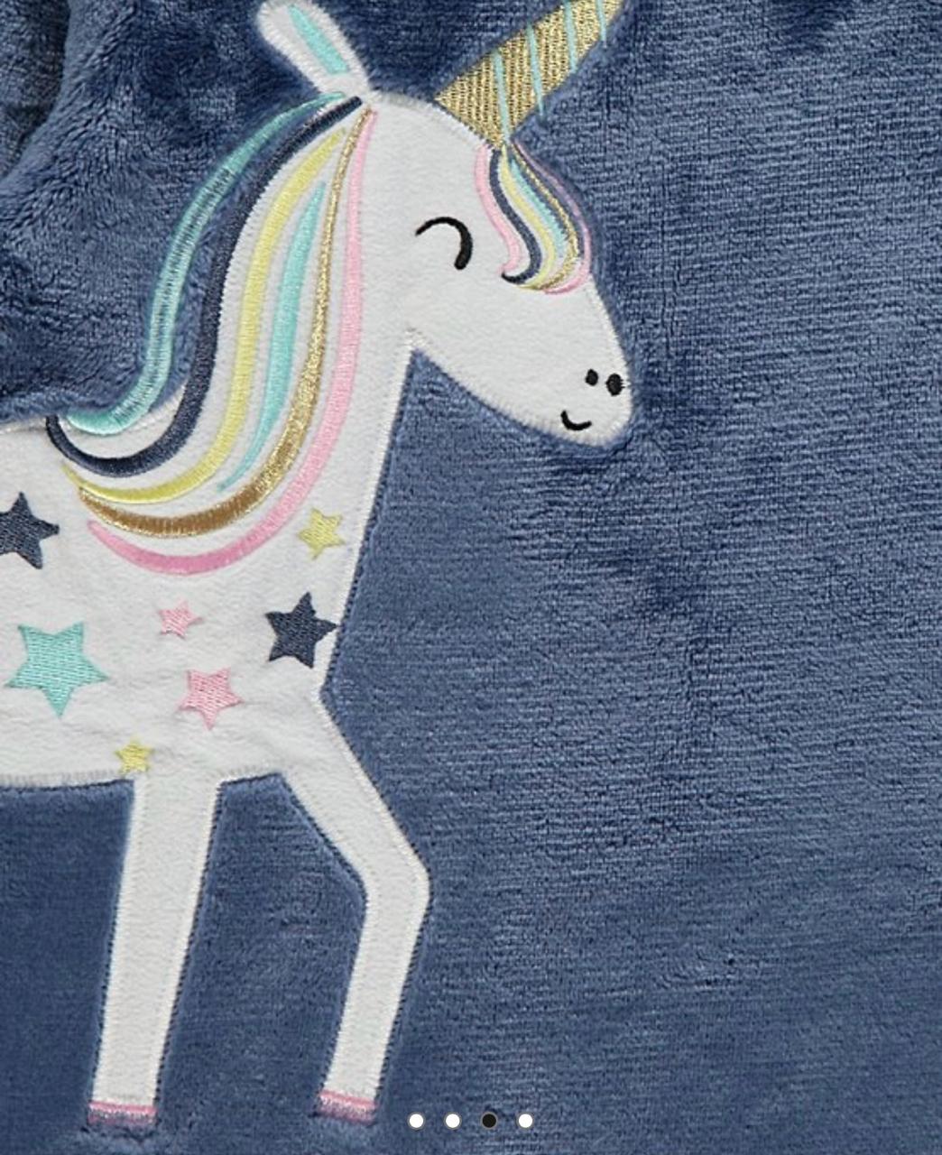 George Unicorn fluffy fleece pj