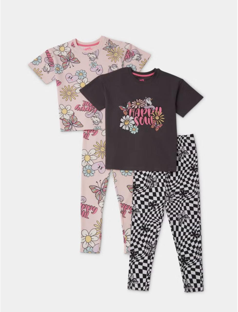 Happy soul flower pjs