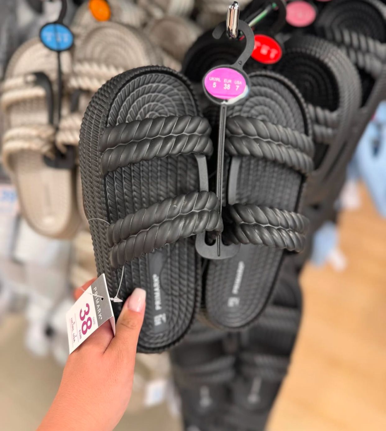 Black rubber slipper