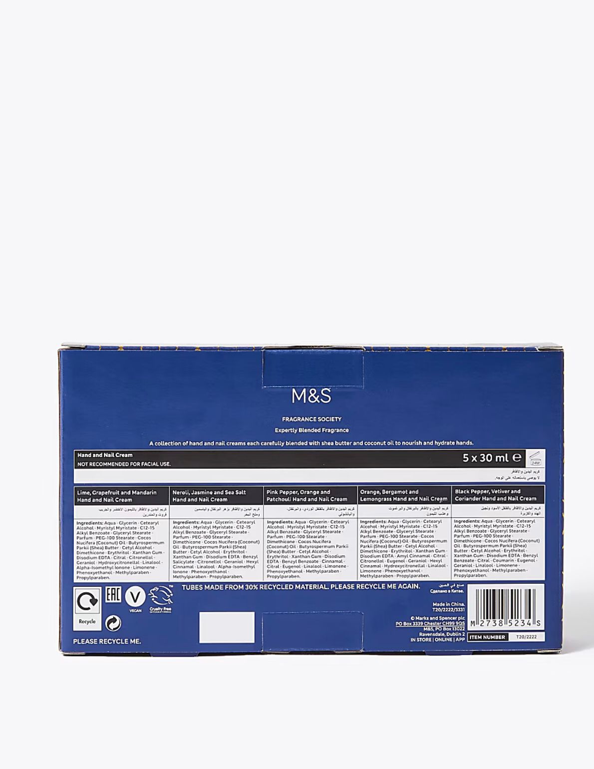 Mark and spencer hand and nail cream pack of 5