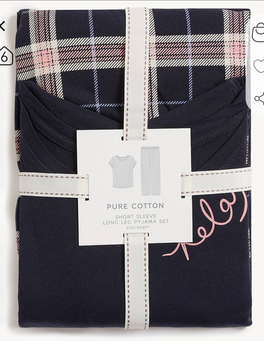Mark&Spencer relax checked pjs