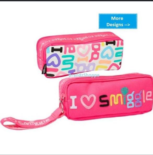 Smiggle pink pencil case