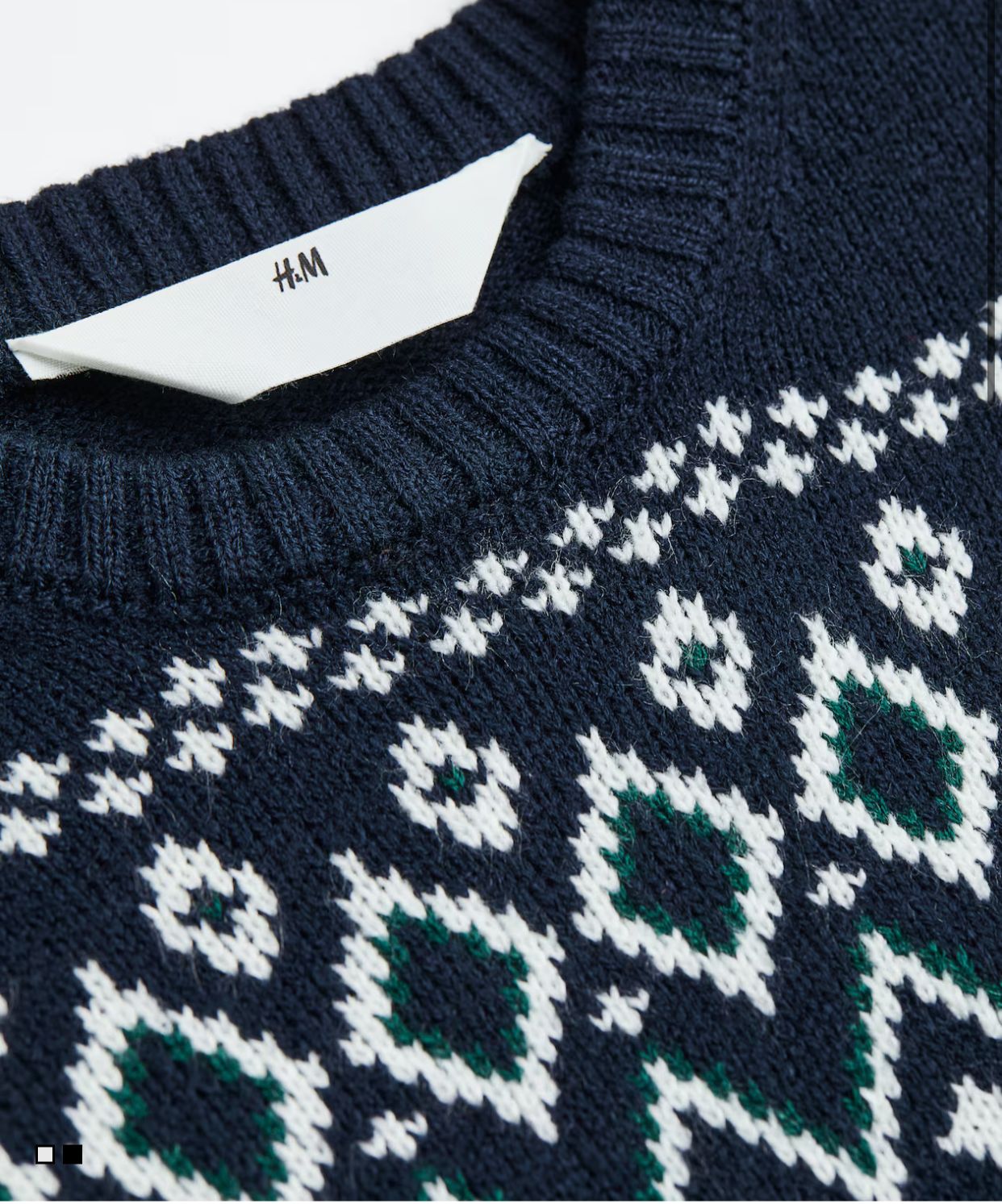 H&M JACQUARD-KNIT SWEATER