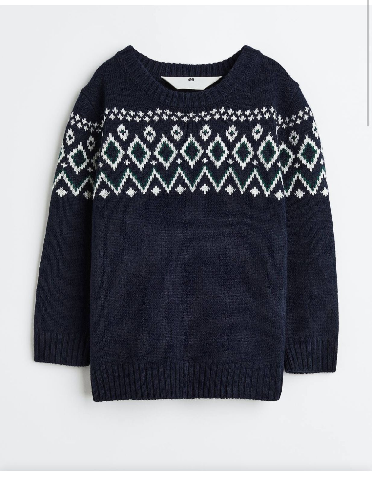 H&M JACQUARD-KNIT SWEATER