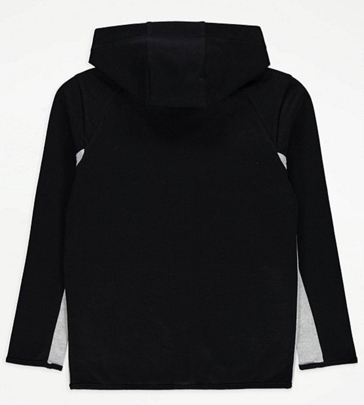 George Black Panelled Global Edition Zip Up Hoodie