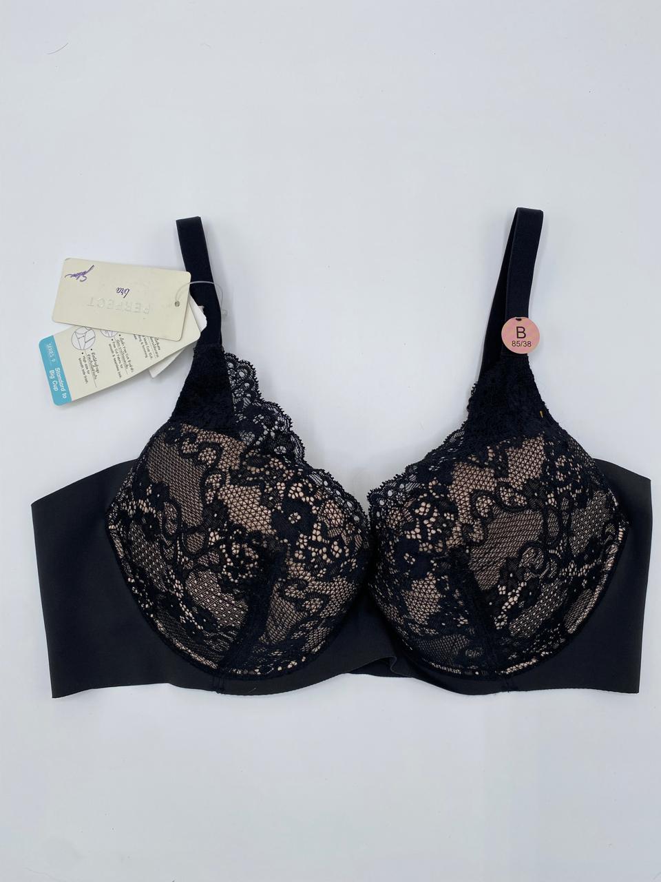 Black And Skin Bra