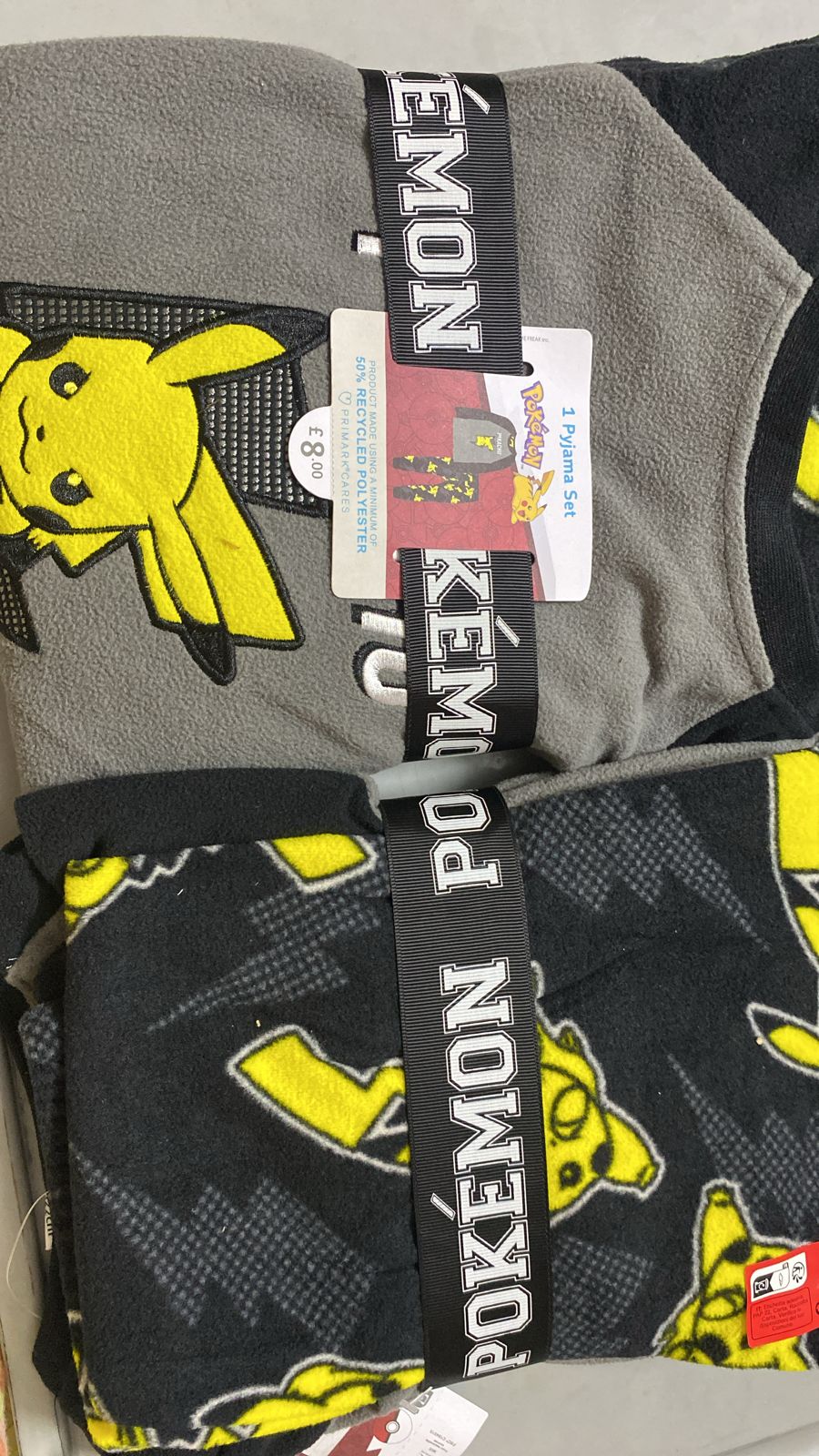 Primark Pokémon fleece pj