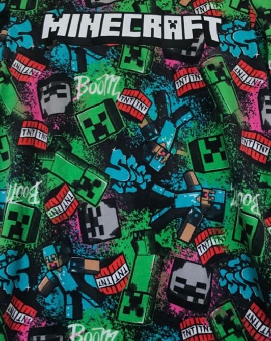 Mine craft velour pajamas
