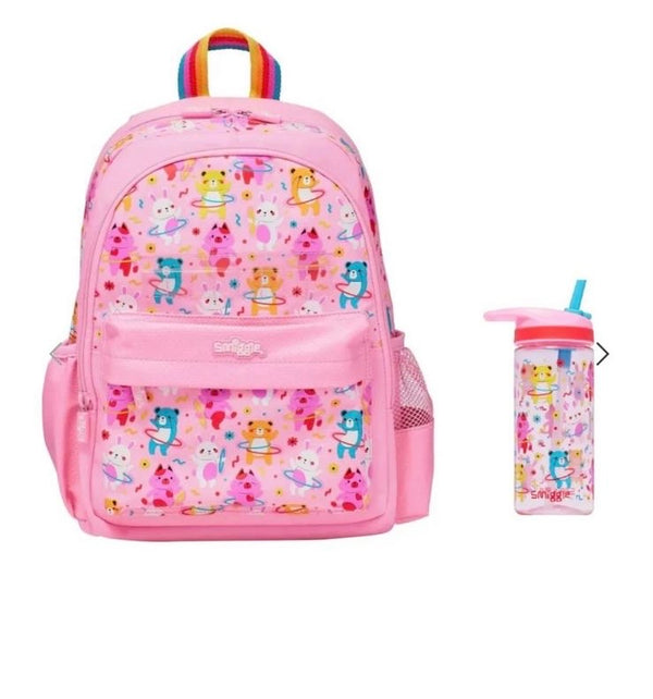 Smiggle bear junior bag and bottle