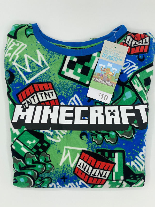 Mine craft velour pajamas