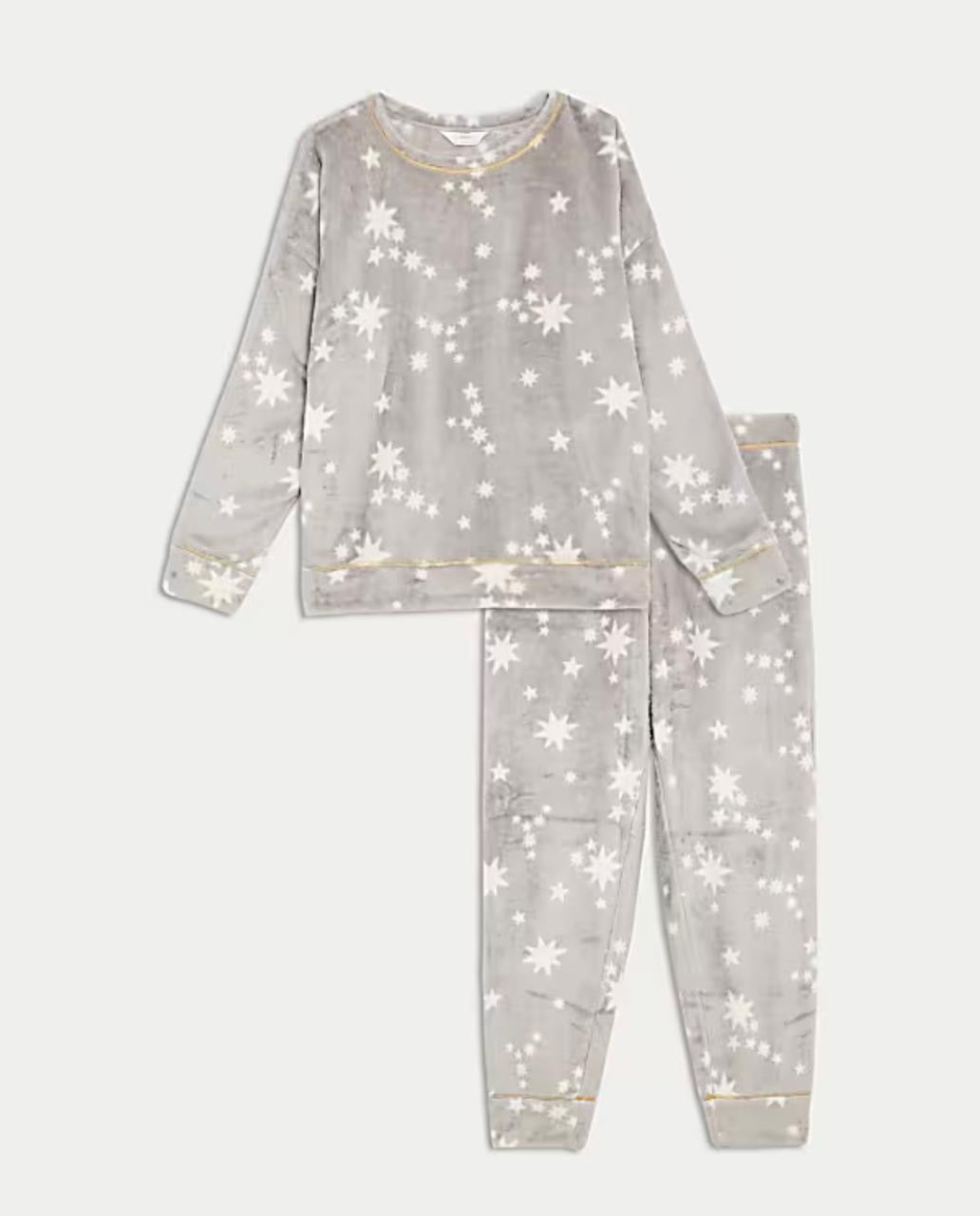 M&S fleece star pj
