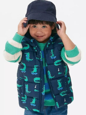 Dancing dinosaurs puffer jacket