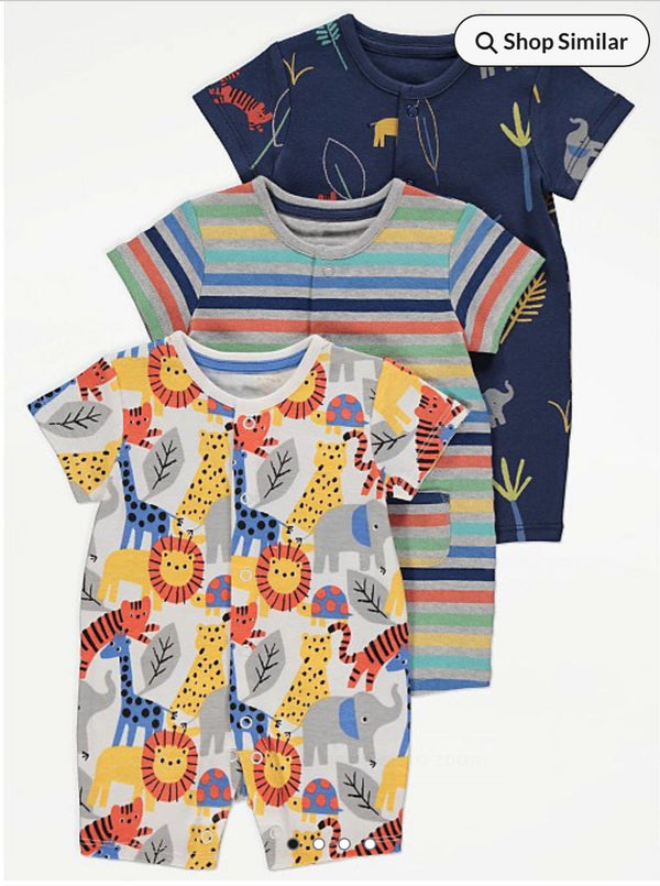 GEORGE pack of three romper