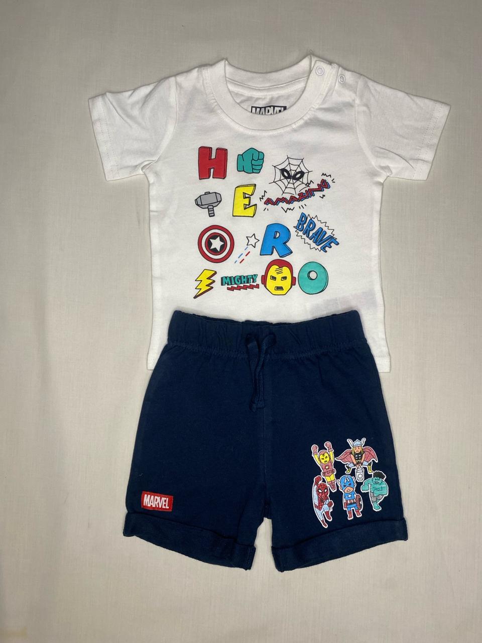 Marvel t-shirt & shorts