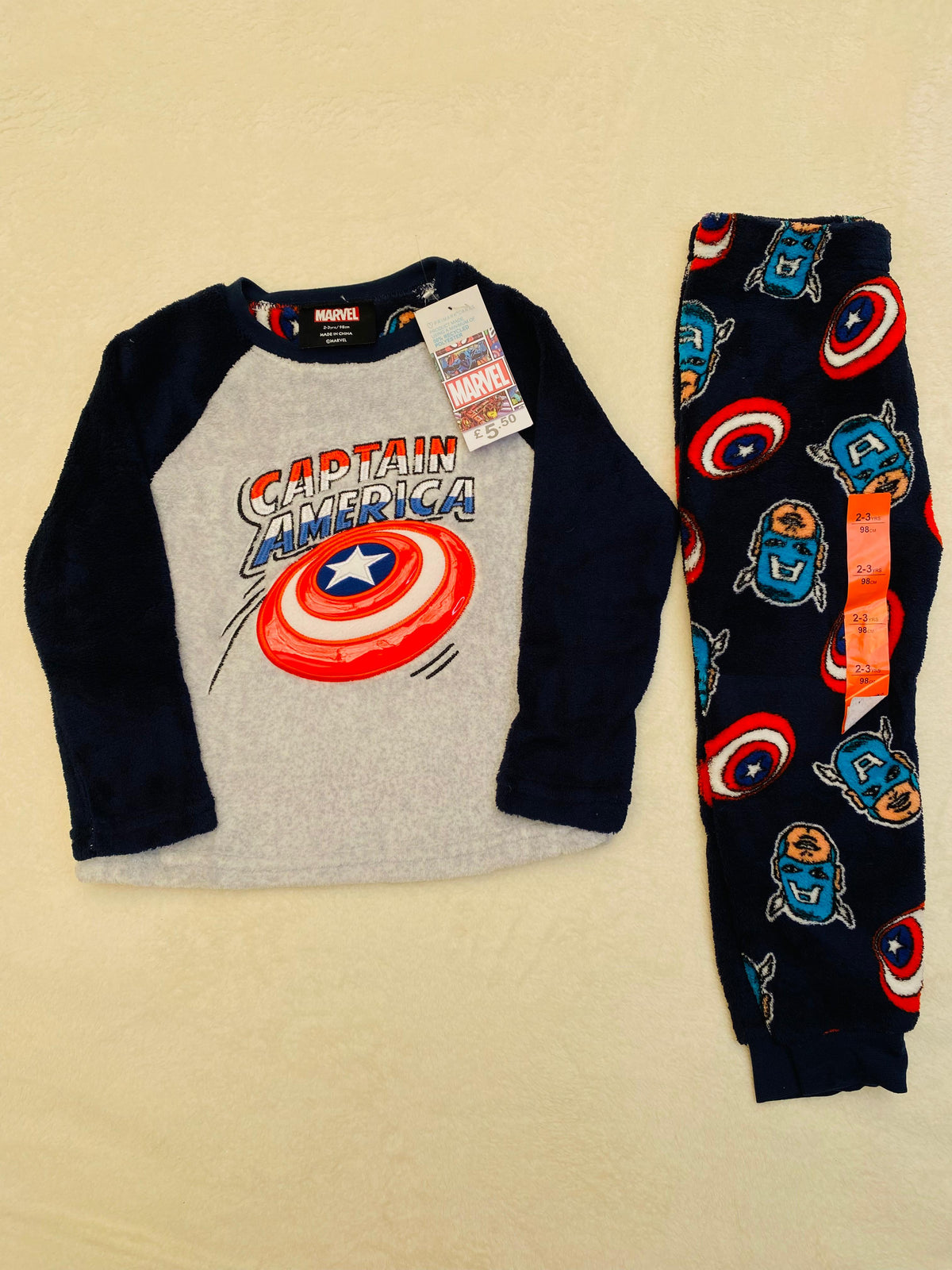 Captain America fleece pj