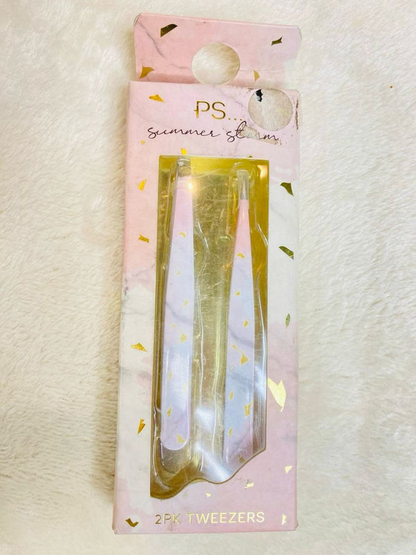 Pink tweezers pack of 2