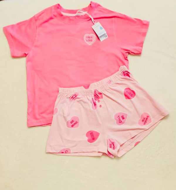 Primark heart cami pj