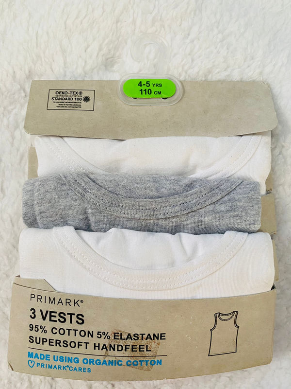 Primark 3 cotton rich vest