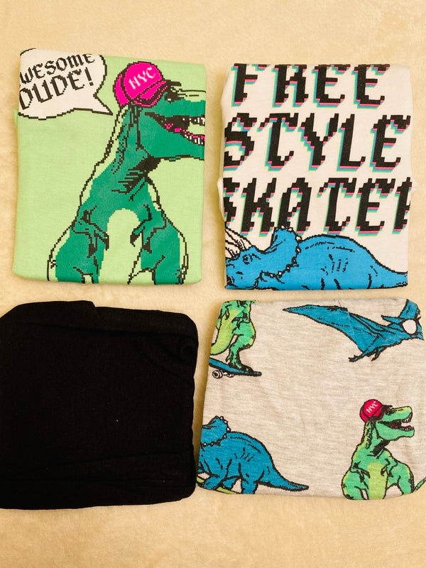 Primark dino shorts set