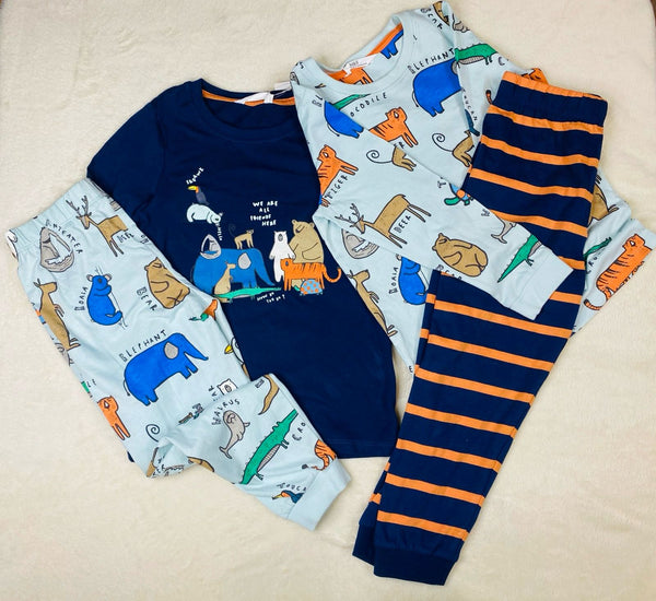 M&S animals pjs pack of 4
