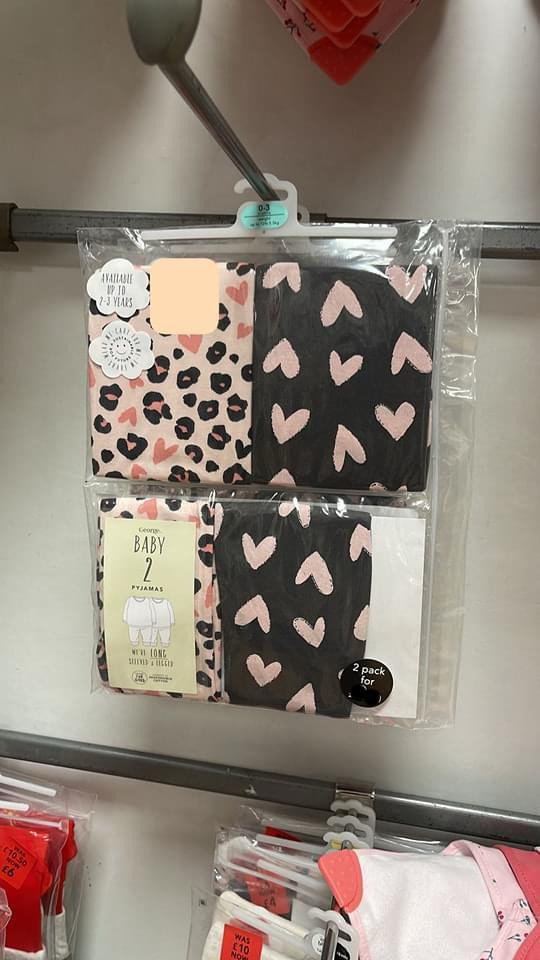 George Heart pjs baby