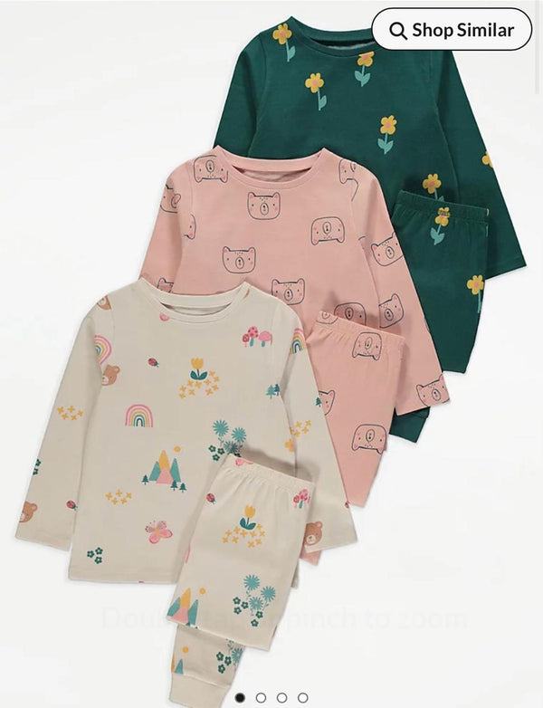 George pack of 3 flower set pj
