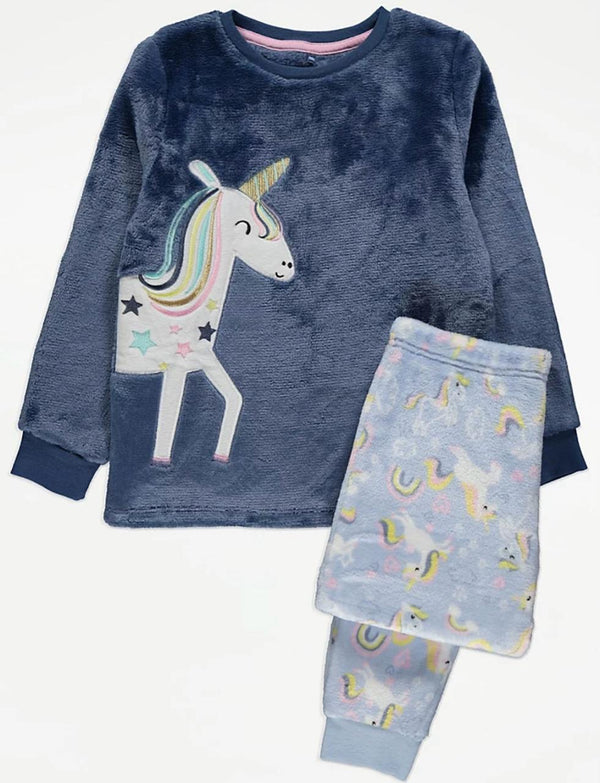 George Unicorn fluffy fleece pj