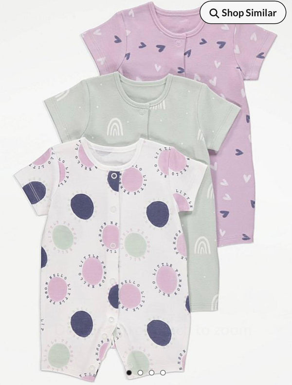 George hello little rompers