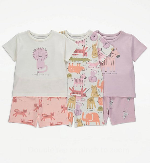 George Sleepy animal short sets pack of 3