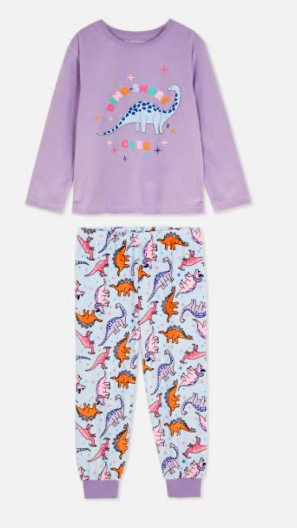 Primark Multi dino velvet pj