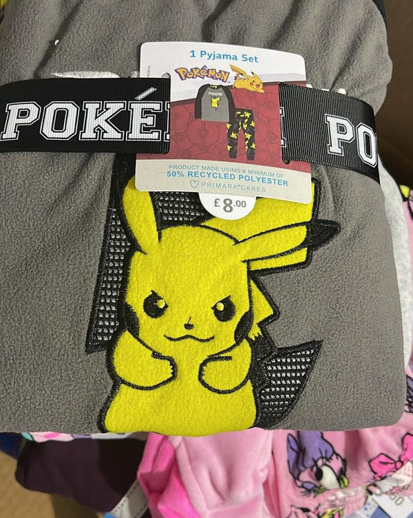 Primark Pokémon fleece pj
