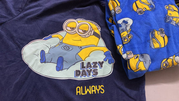 Primark minion fleece pj