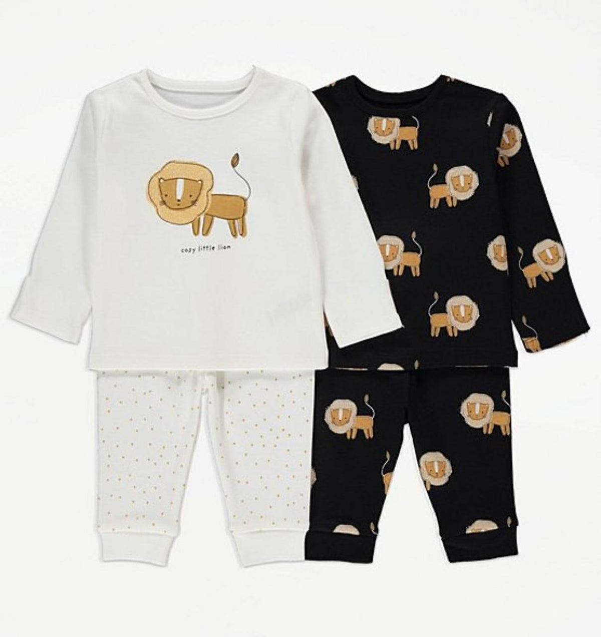 George cozy lion pack of 2 pj