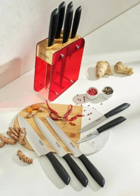 6 piece Knife set with stand(Turkey)