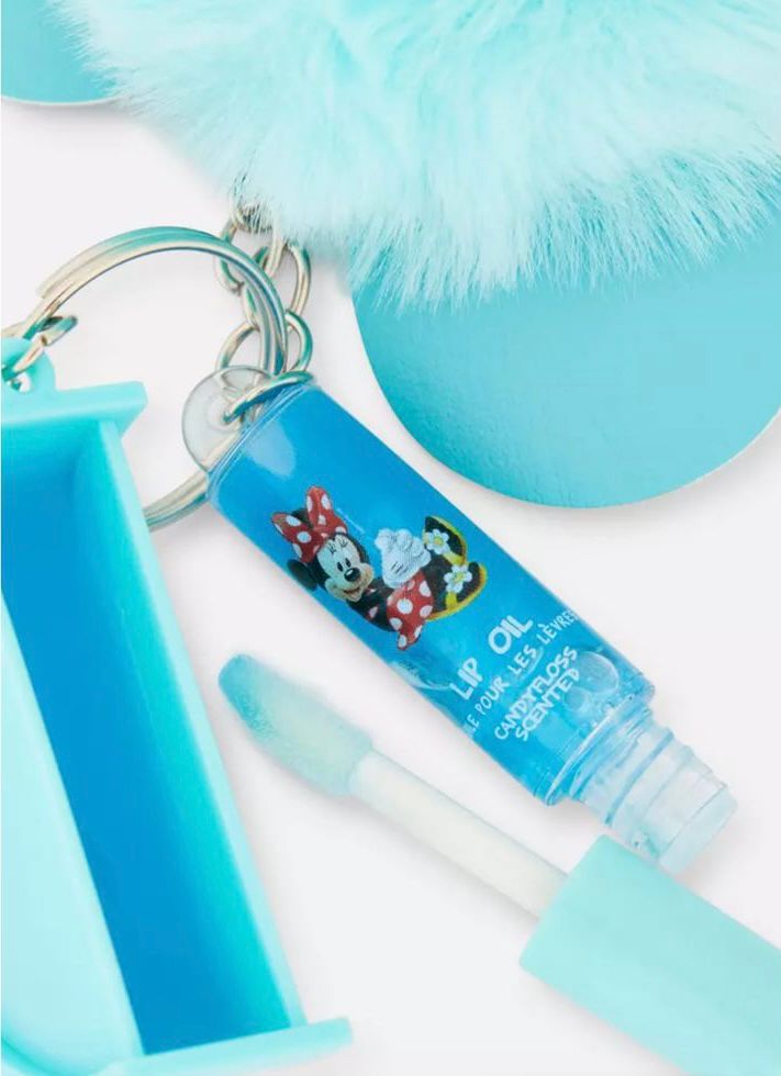 Minnie lipgloss and lip oil keychain