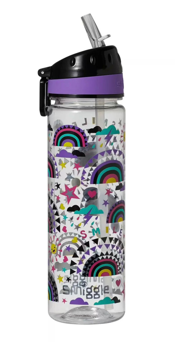 Smiggle rainbow water bottle750 ml