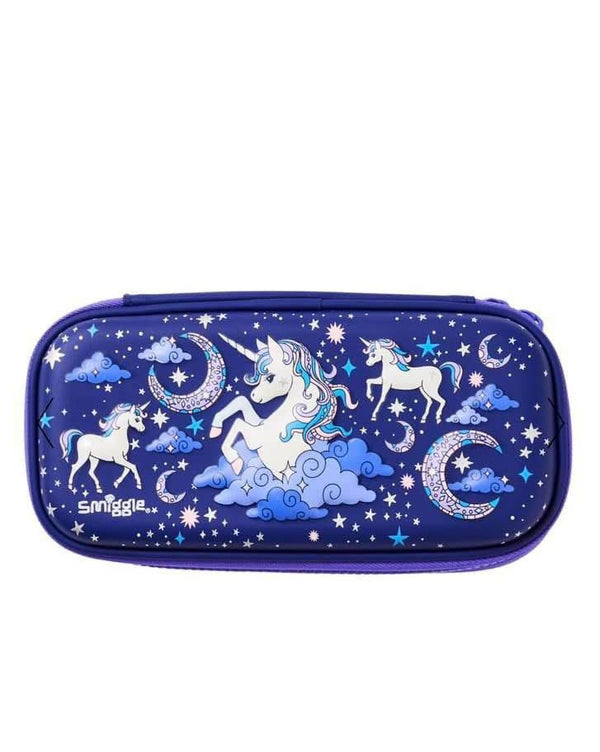 Smiggle unicorn hard pencil case