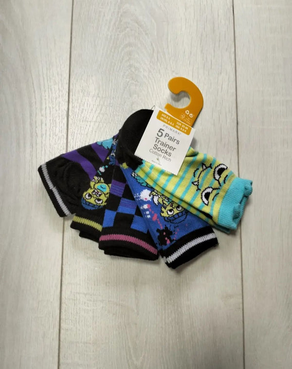 Primark monster socks  pack of 5