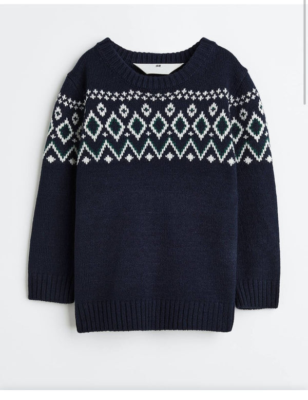 H&M  JACQUARD-KNIT SWEATER