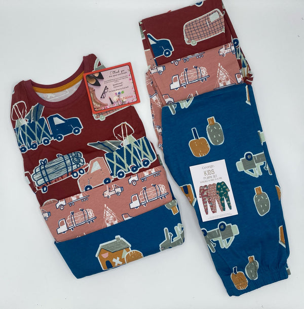 George Truck n Log Cotton Suit