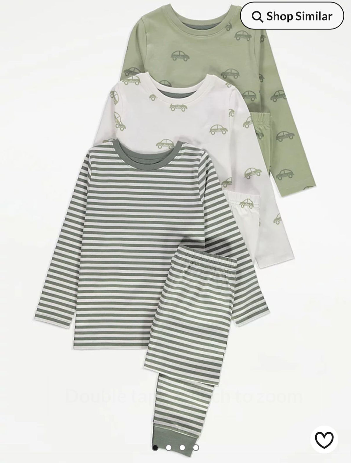 George Sage Green Car Cotton Set